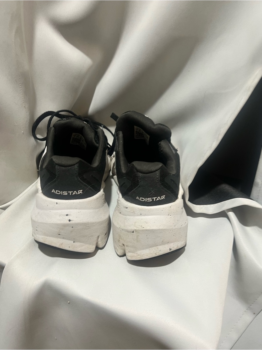 Adidas Adistar Running Shoe Women’s Black White Cushioned Road Running Sneakers - Picture 6 of 8